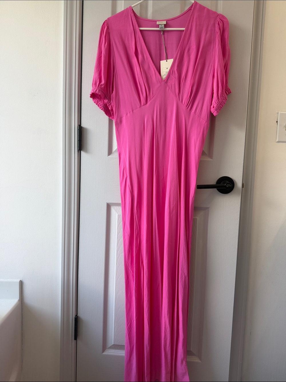 a new day Bright Pink V-Neck Maxi Dress